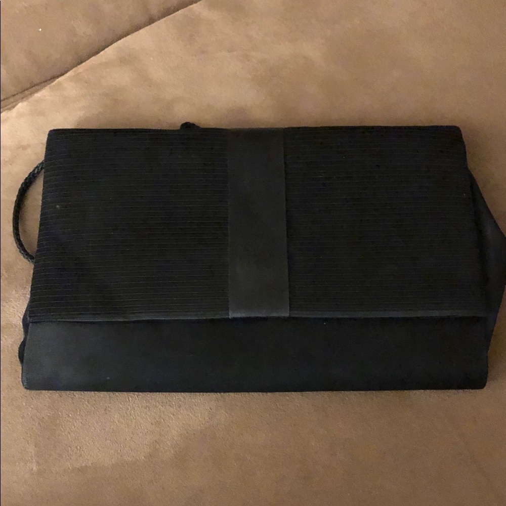 Classic Black Crossbody Clutch Bag